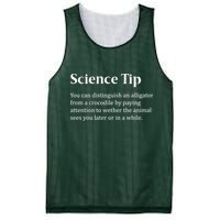 Crocodile Alligator Funny Science Tip Mesh Reversible Basketball Jersey Tank