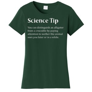 Crocodile Alligator Funny Science Tip Women's T-Shirt