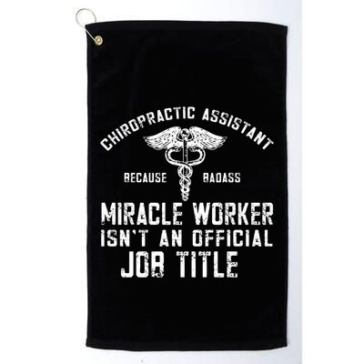 Chiropractic Assistant Face Paper Chiro Chiropractor Gift Golf Towel