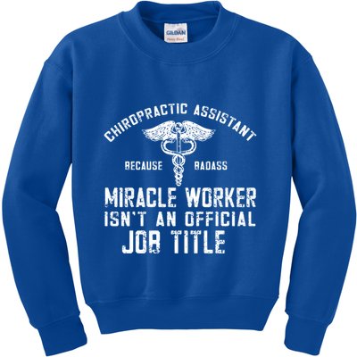 Chiropractic Assistant Face Paper Chiro Chiropractor Gift Kids Sweatshirt