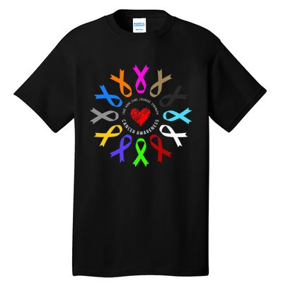 Cancer Awareness Fight Cancer Ribbon Tall T-Shirt