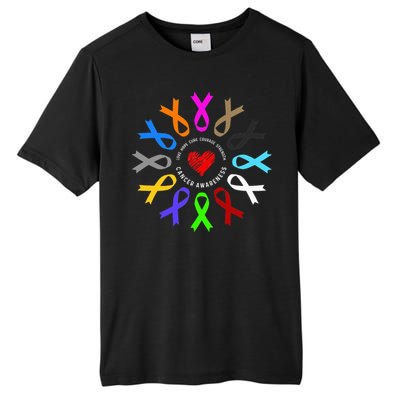 Cancer Awareness Fight Cancer Ribbon Tall Fusion ChromaSoft Performance T-Shirt