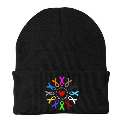 Cancer Awareness Fight Cancer Ribbon Beanie