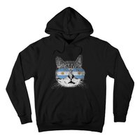 Cat Argentina Flag Country Retro Funny Gift Ank Op Hoodie