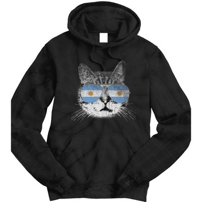 Cat Argentina Flag Country Retro Funny Gift Ank Op Tie Dye Hoodie