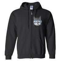 Cat Argentina Flag Country Retro Funny Gift Ank Op Full Zip Hoodie