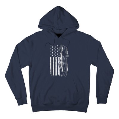 Catfish American Flag Patriotic Catfishing Fishing Gift Hoodie