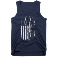 Catfish American Flag Patriotic Catfishing Fishing Gift Tank Top