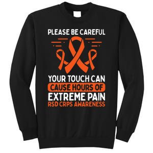 CRPS Awareness Fighter Disease RSD Warrior Orange Ribbon Sweatshirt