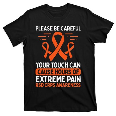 CRPS Awareness Fighter Disease RSD Warrior Orange Ribbon T-Shirt