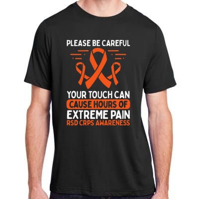 CRPS Awareness Fighter Disease RSD Warrior Orange Ribbon Adult ChromaSoft Performance T-Shirt