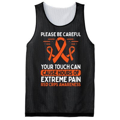 CRPS Awareness Fighter Disease RSD Warrior Orange Ribbon Mesh Reversible Basketball Jersey Tank