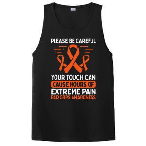 CRPS Awareness Fighter Disease RSD Warrior Orange Ribbon PosiCharge Competitor Tank