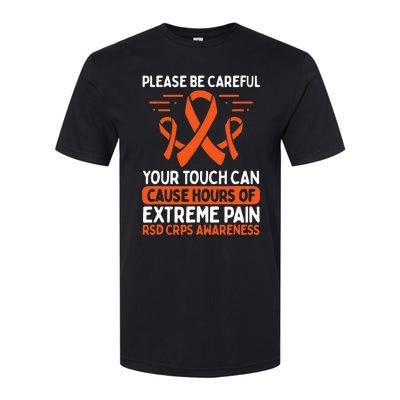 CRPS Awareness Fighter Disease RSD Warrior Orange Ribbon Softstyle CVC T-Shirt