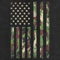 Camo American Flag USA Camouflage  7 Panel Mesh Trucker Snapback Hat