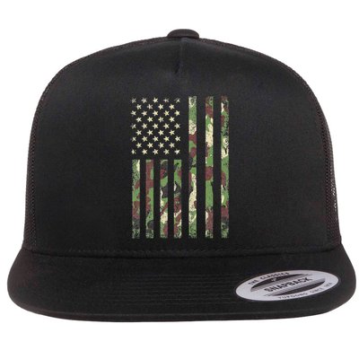 Camo American Flag USA Camouflage  Flatbill Hat
