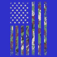 Camo American Flag USA Camouflage  Button