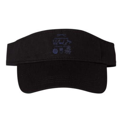 Champagne And French Fries Coquette Bow Visor