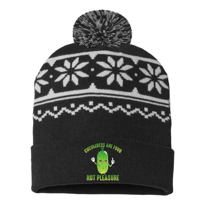 Cucumbers Are Food Not Pleasure USA-Made Snowflake Beanie