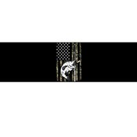 Camouflage American Flag Bass Fishing Gift Fisherman Bumper Sticker