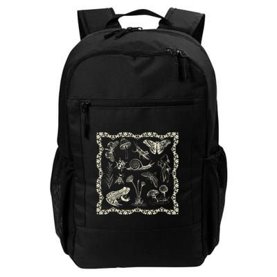 Cottagecore Aesthetic Frog And Mushroom Goblincore Backpack