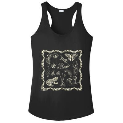 Cottagecore Aesthetic Frog And Mushroom Goblincore Ladies PosiCharge Competitor Racerback Tank