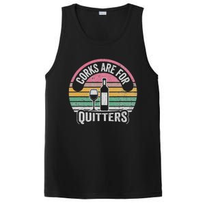 Corks Are For Quitters Wine Bottle Glass PosiCharge Competitor Tank