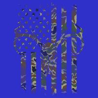 Camo American Flag Deer Skull Elk Hunting Usa Hunter Gift Visor