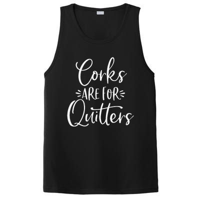 Corks Are For Quitters Funny Trip Winery Tasting Women PosiCharge Competitor Tank