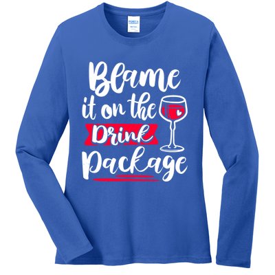 Cruise Alcohol Funny Ing Ers Wine Lover Great Gift Ladies Long Sleeve Shirt