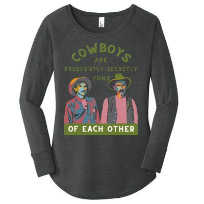 Cow Are Frequently Secretly Fond Of Each Other Women's Perfect Tri Tunic Long Sleeve Shirt