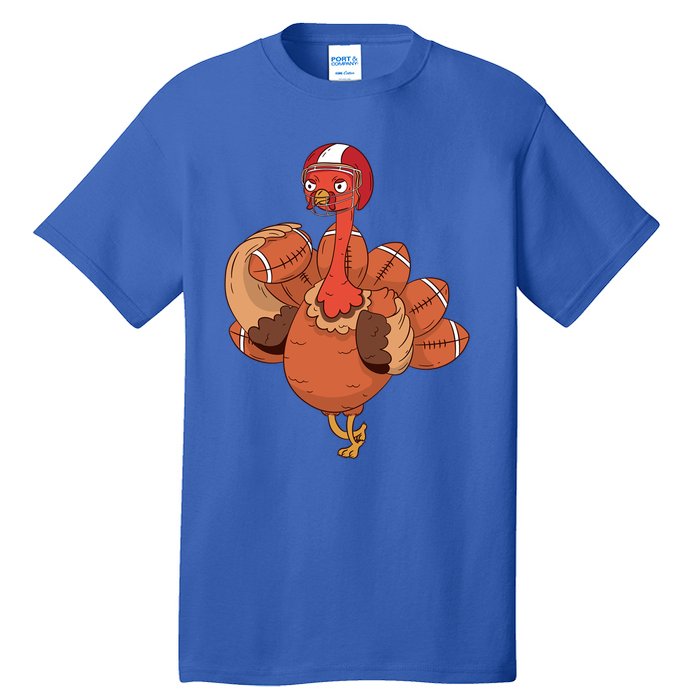 Cool American Football Turkey Gift Tall T-Shirt