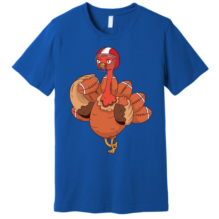 Cool American Football Turkey Gift Premium T-Shirt