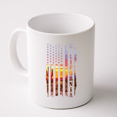 California American Flag Usa Pride Cactus Patriotic Gift Coffee Mug