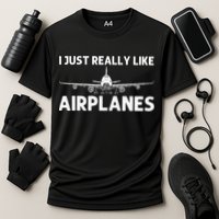 Cool Airplane For Aviation Plane Airplane Pilot Cooling Performance Crew T-Shirt