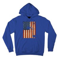 Cow American Flag Cattle Animal Lover Patriotic Gift Funny Gift Hoodie