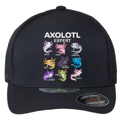 Cute Axolotl For & Or  - Axolotl Flexfit Unipanel Trucker Cap
