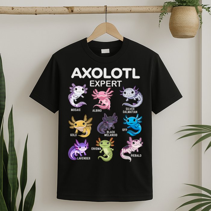 Cute Axolotl For & Or  - Axolotl T-Shirt