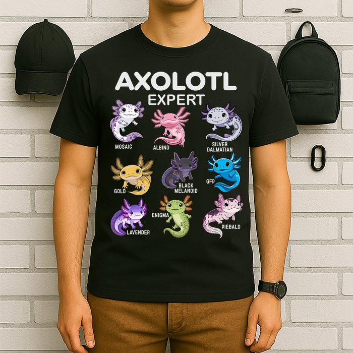 Cute Axolotl For & Or  - Axolotl T-Shirt