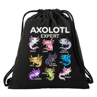 Cute Axolotl For & Or  - Axolotl Drawstring Bag