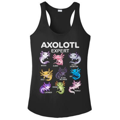 Cute Axolotl For & Or  - Axolotl Ladies PosiCharge Competitor Racerback Tank