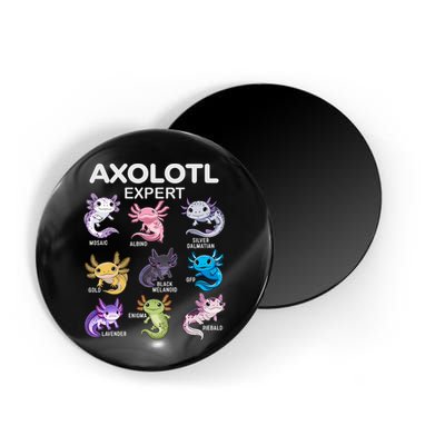 Cute Axolotl For & Or  - Axolotl Magnet