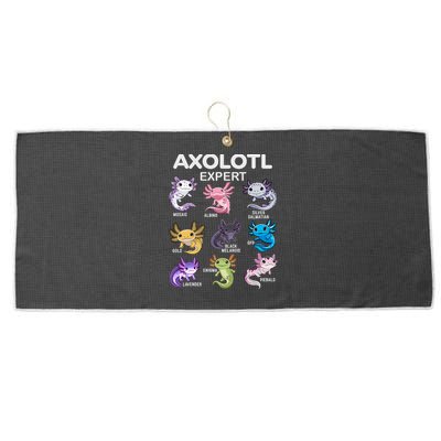 Cute Axolotl For & Or  - Axolotl Large Microfiber Waffle Golf Towel