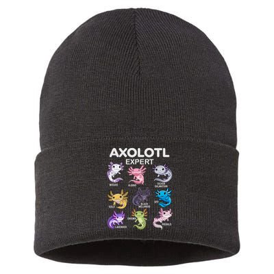 Cute Axolotl For & Or  - Axolotl Sustainable Knit Beanie