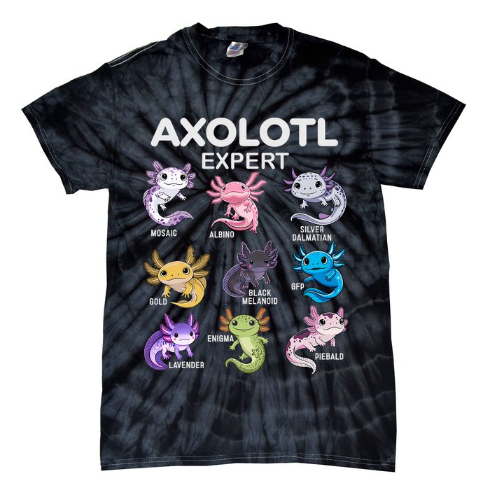 Cute Axolotl For & Or  - Axolotl Tie-Dye T-Shirt