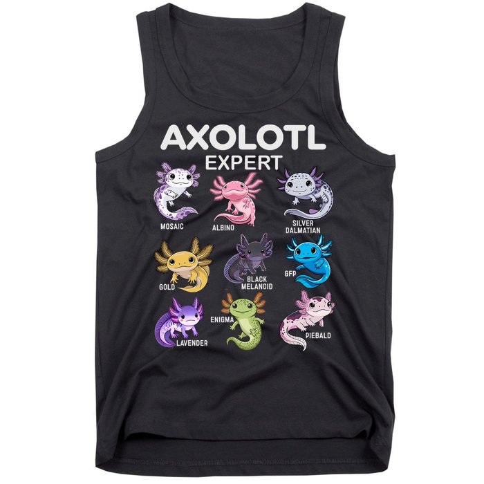 Cute Axolotl For & Or  - Axolotl Tank Top
