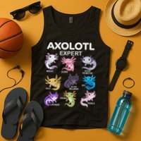 Cute Axolotl For & Or  - Axolotl Tank Top