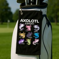 Cute Axolotl For & Or  - Axolotl Golf Towel