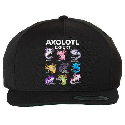 Cute Axolotl For & Or  - Axolotl Wool Snapback Cap