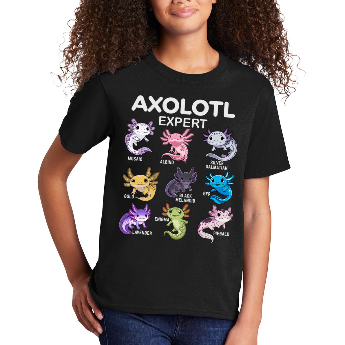Cute Axolotl For & Or  - Axolotl Kids T-Shirt